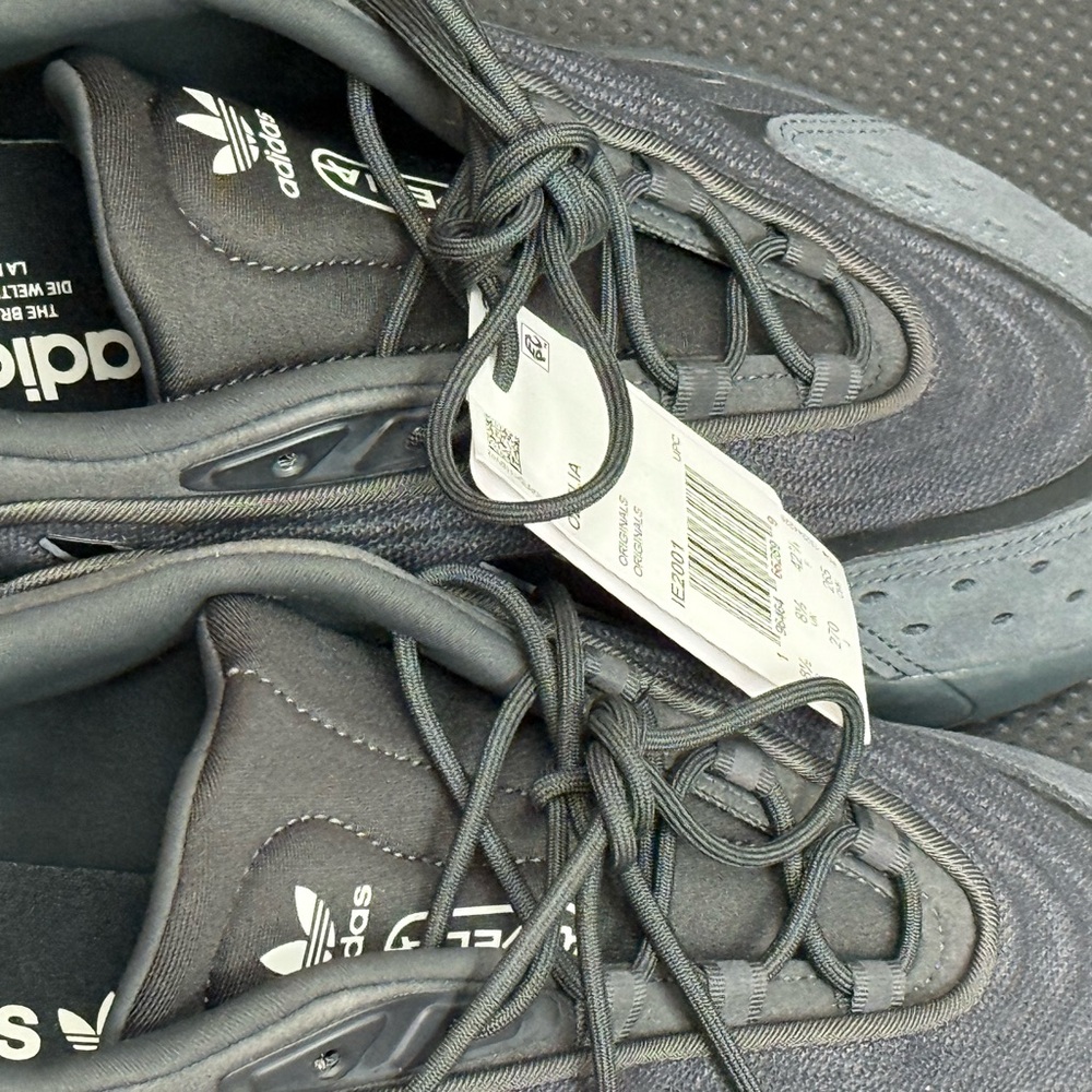 Adidas OZELIA Charcoal and White Athletic Shoes - Picture 2 of 10